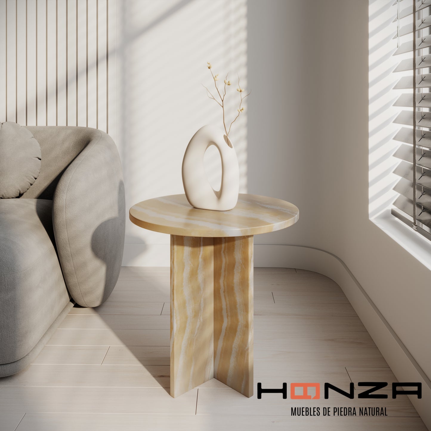 Mesa Auxiliar CHIC ÓNIX DORADO