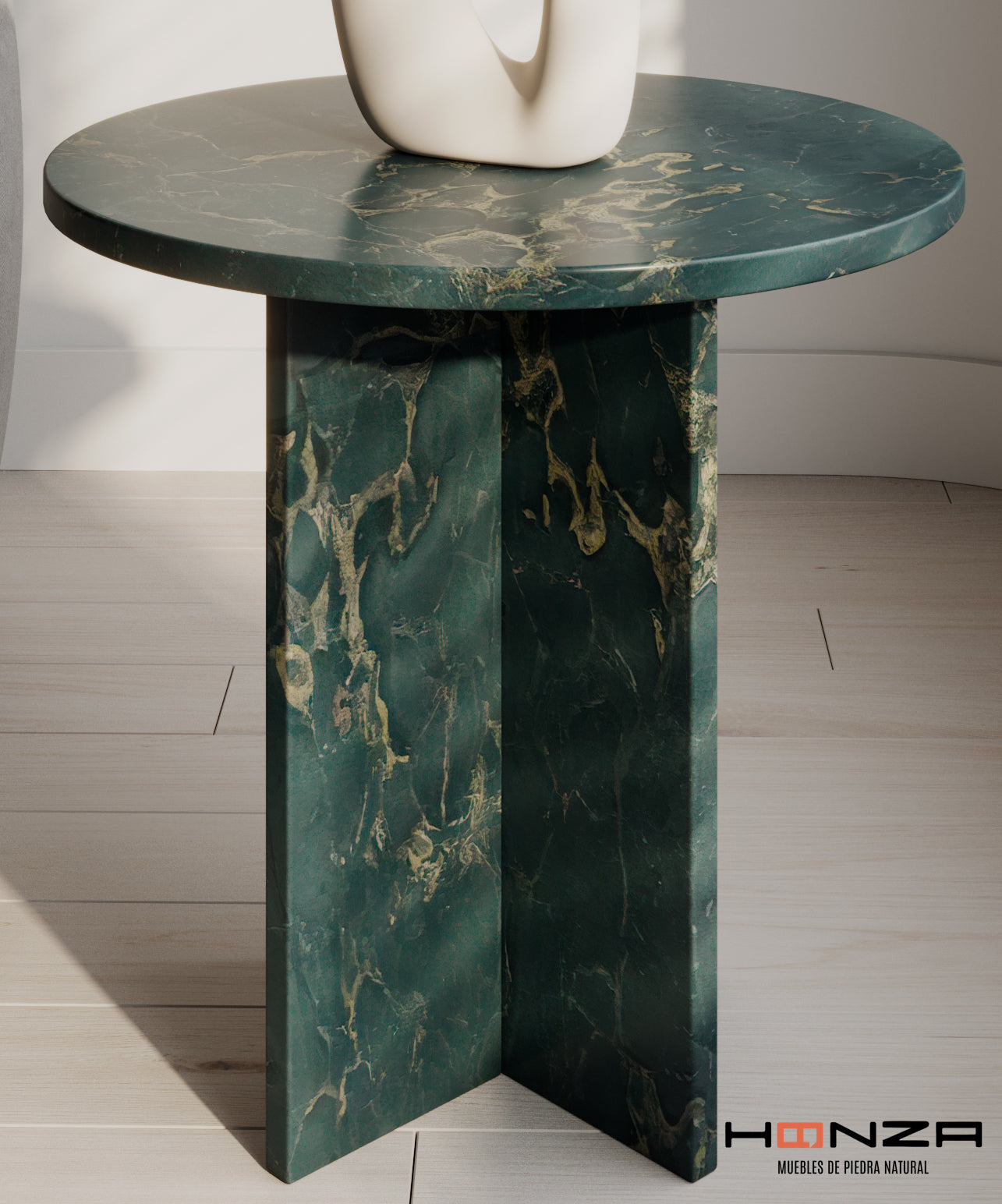 Mesa Auxiliar Chic CUARCITA GOLDEN GREEN