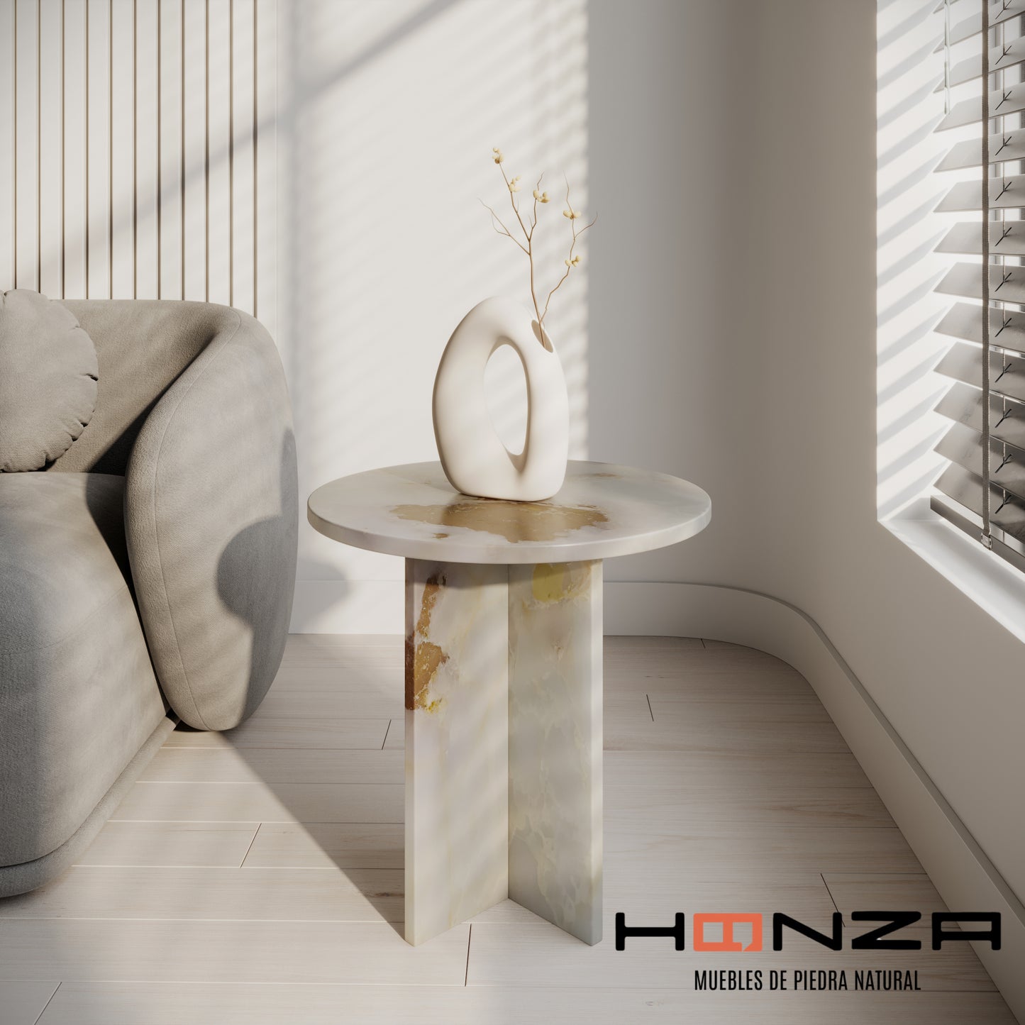 Mesa Auxiliar Chic ÓNIX BLANCO