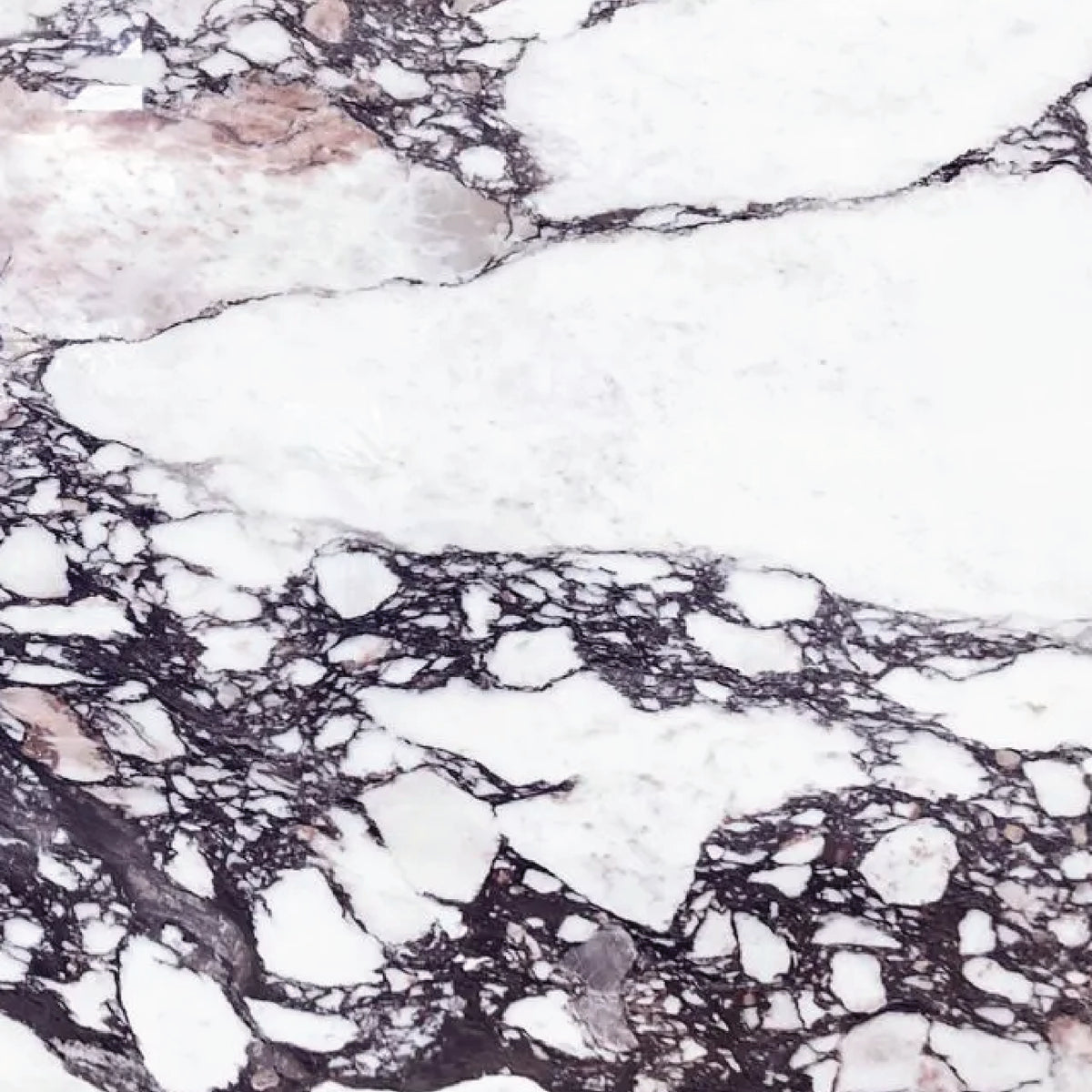 Alma Side Table in Calacatta Viola Marble