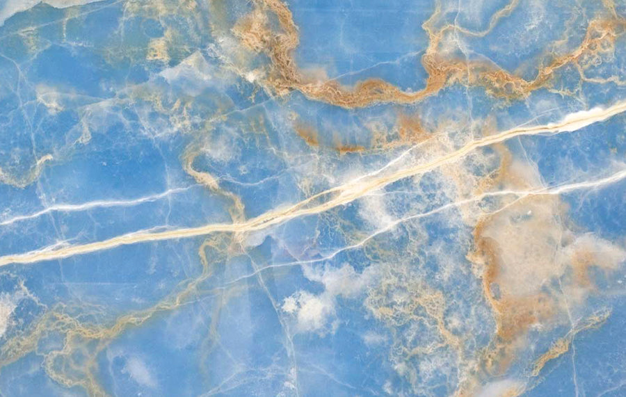 Alma Side Table in Ocean Blue Onyx