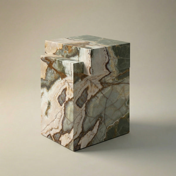 Alma Side Table in Green Onyx
