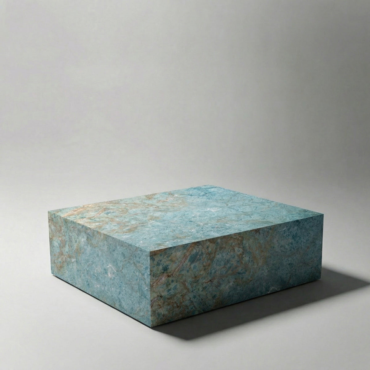 The Cube Coffee Table in Persian Turquoise