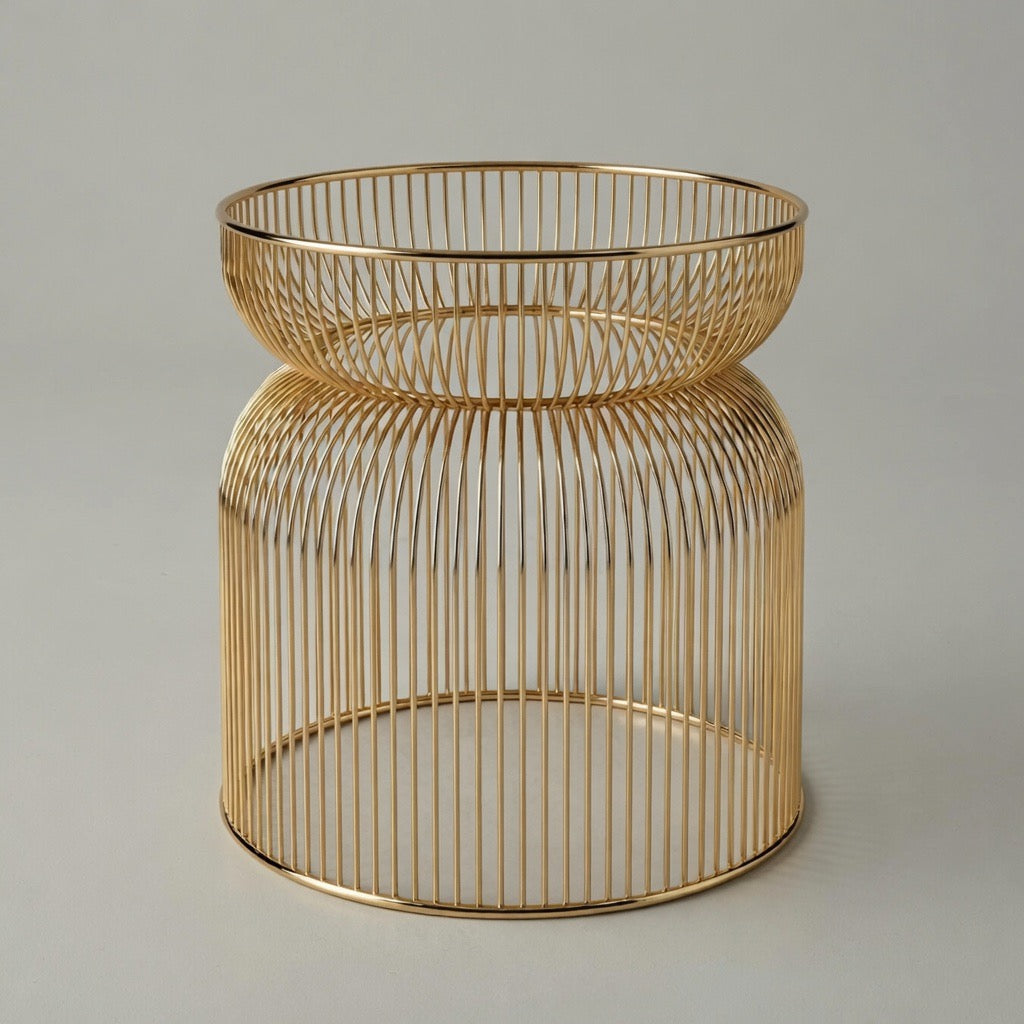 Abcheck Side Table in Pink Onyx