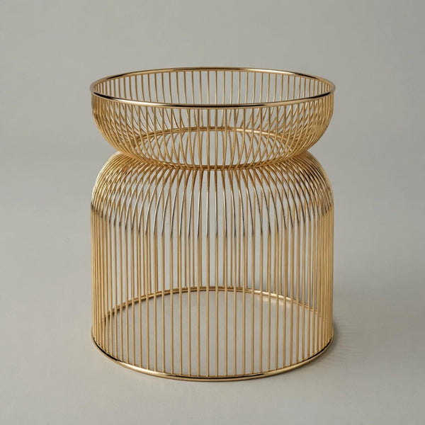 Abcheck Side Table in Rosso Levanto Marble