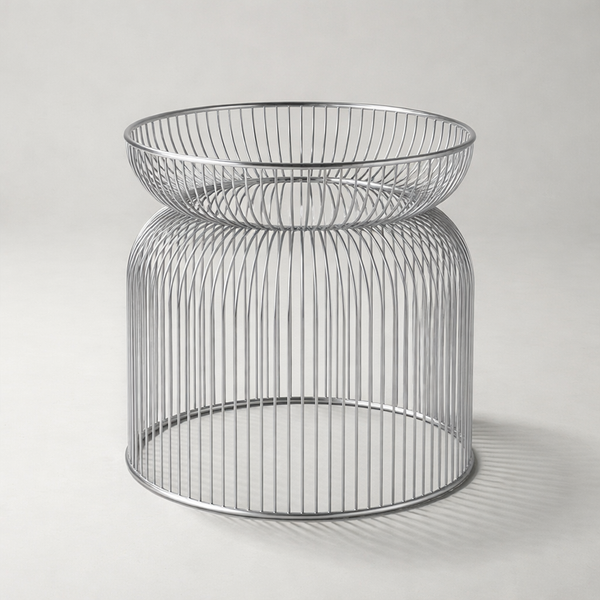 Abcheck Side Table in Rosso Levanto Marble