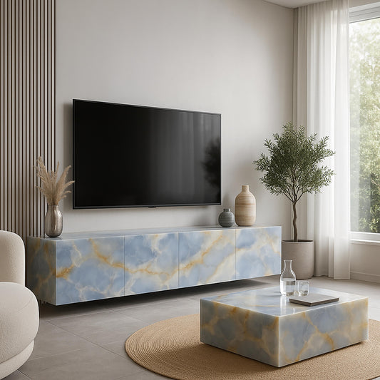 Ocaen blue tv table
