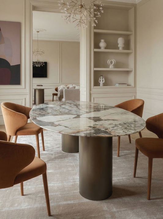 Domus Cuadra Dining Table in Belvedere Quartzite