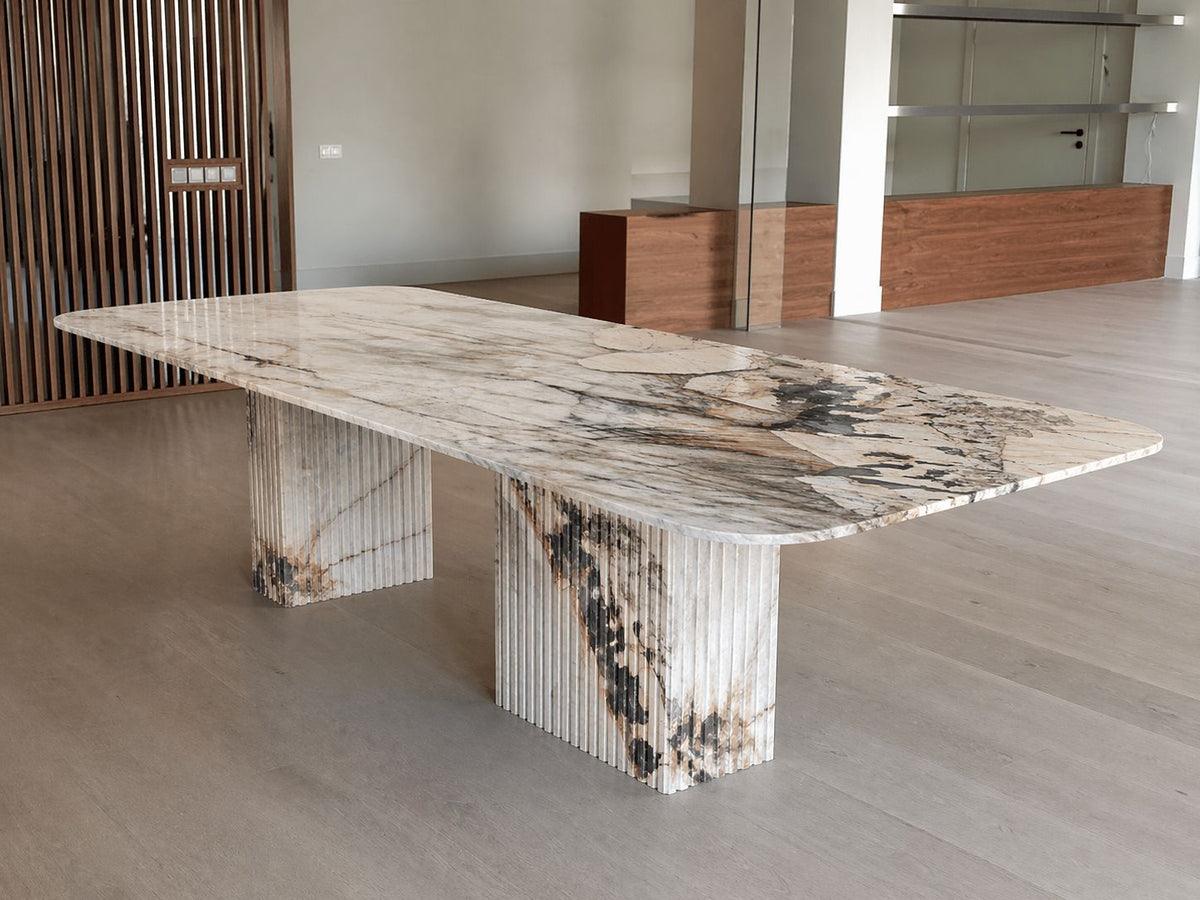 Solidum Dining Table in Patagonia Quartzite