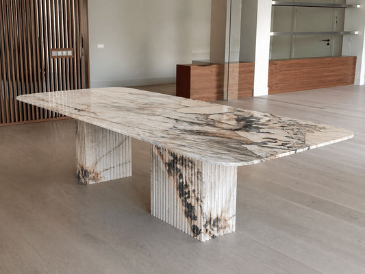 Solidum Dining Table in Patagonia Quartzite