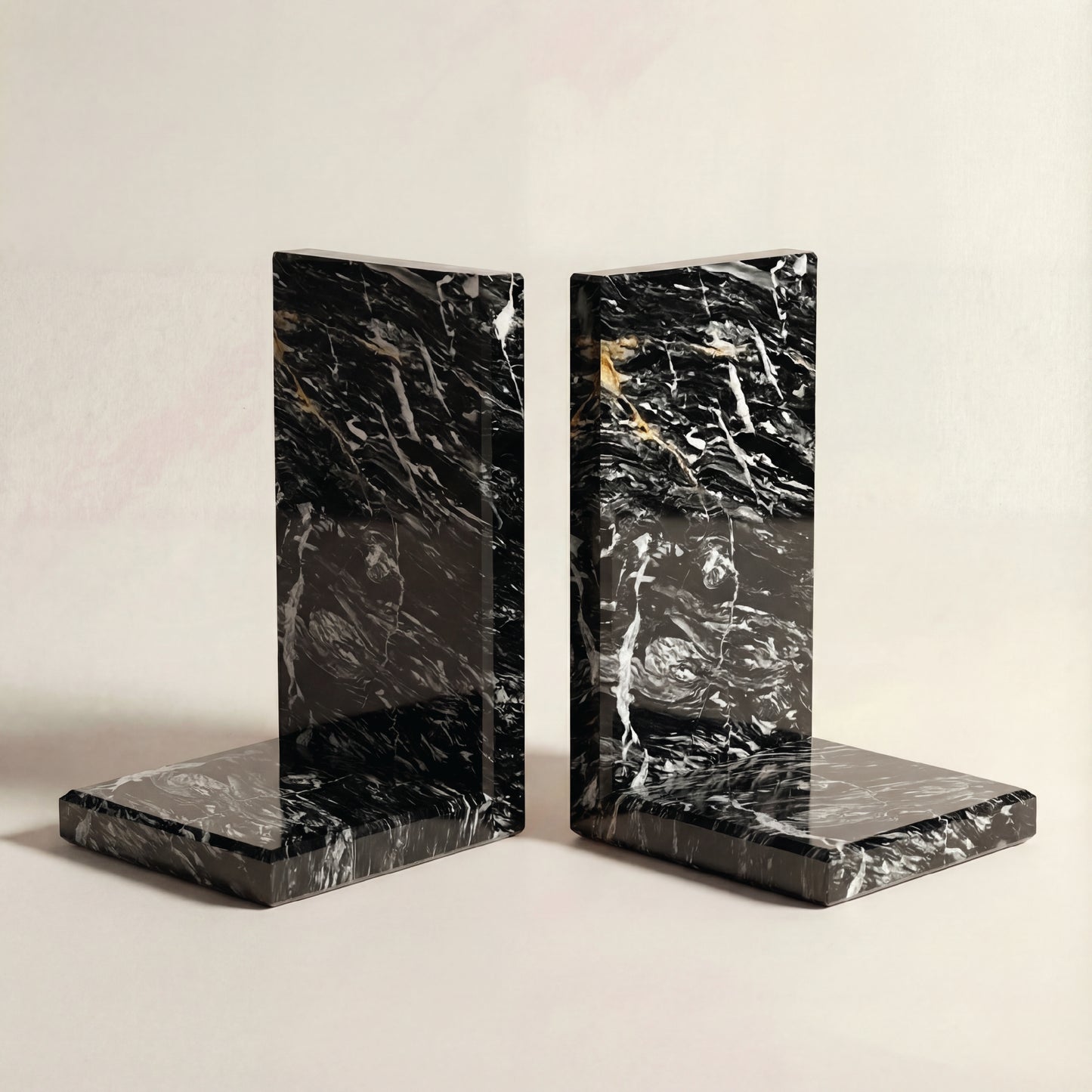 Sujetalibros de Mármol Fusion | Set de 2