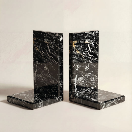 Sujetalibros de Mármol Fusion | Set de 2