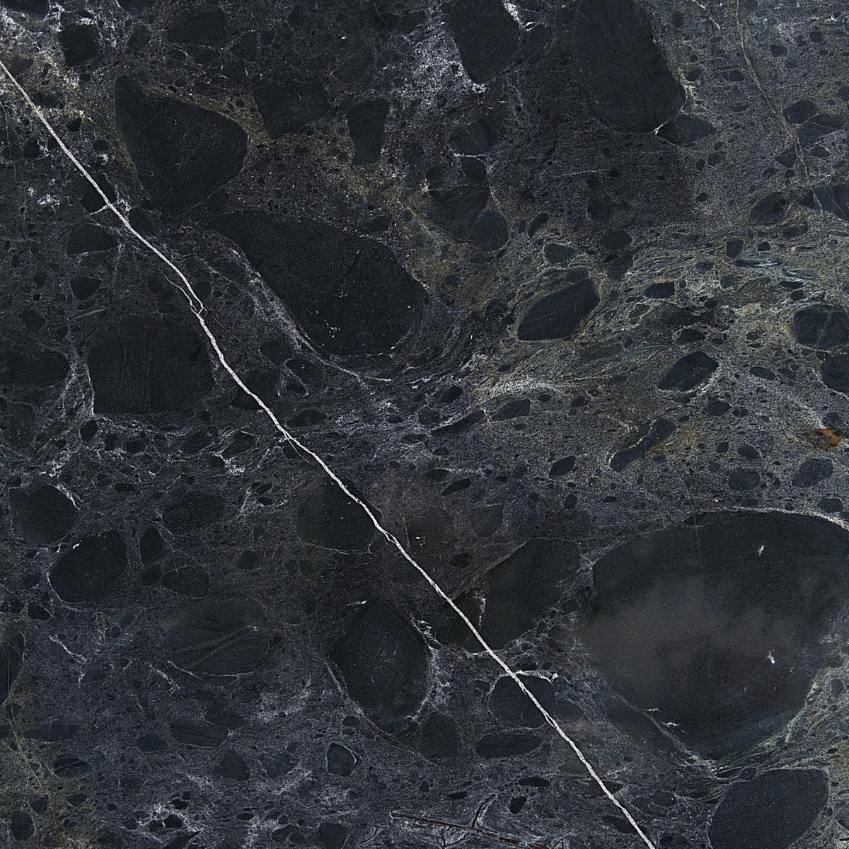 Robust Round Bistro Table in Black Casper Quartzite | Apollo Base