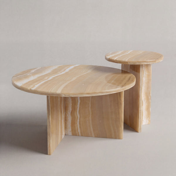 Chic Coffee Table in Golden Onyx