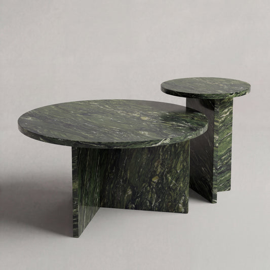 Chic Coffee Table in Amazonia Green Quartzite