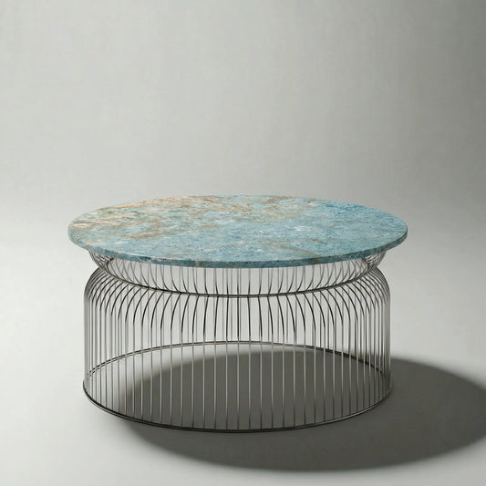 Abcheck Coffee Table in Persian Turquoise