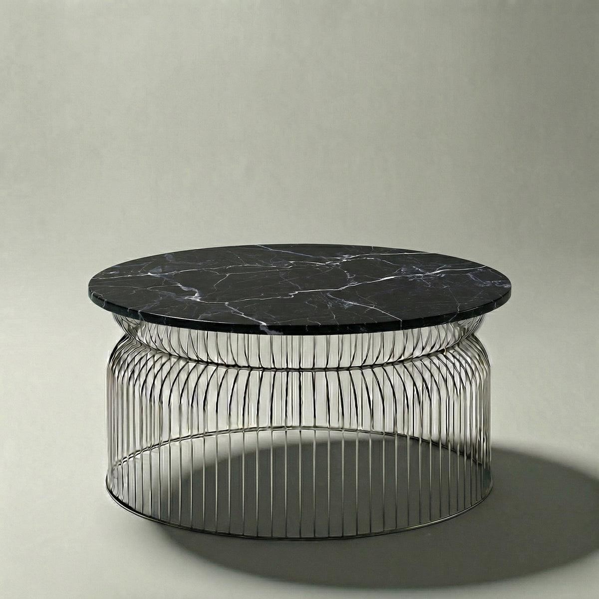 Abcheck Coffee Table in Nero Marquina Marble