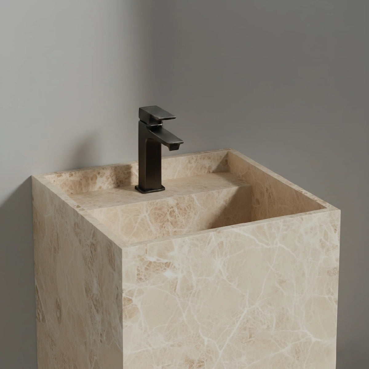Totem Serene Washbasin in Premium Cream Marble