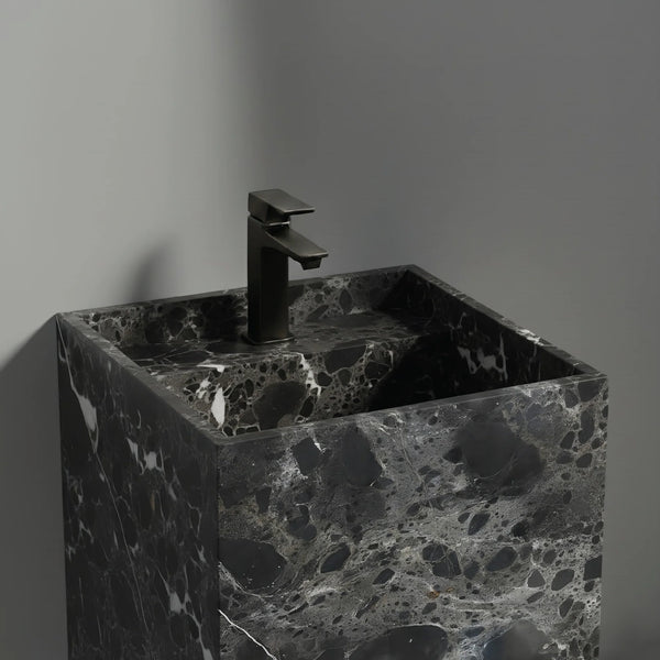 Totem Serene Washbasin in Black Casper Quartzite