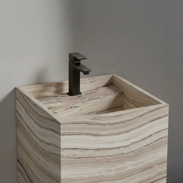 Totem Serene Washbasin in Avorio Onyx