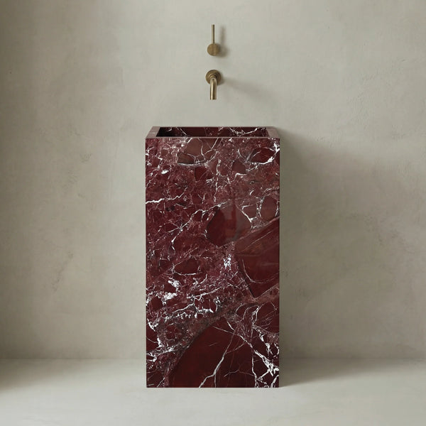 Totem Serene Washbasin in Levanto Red Marble