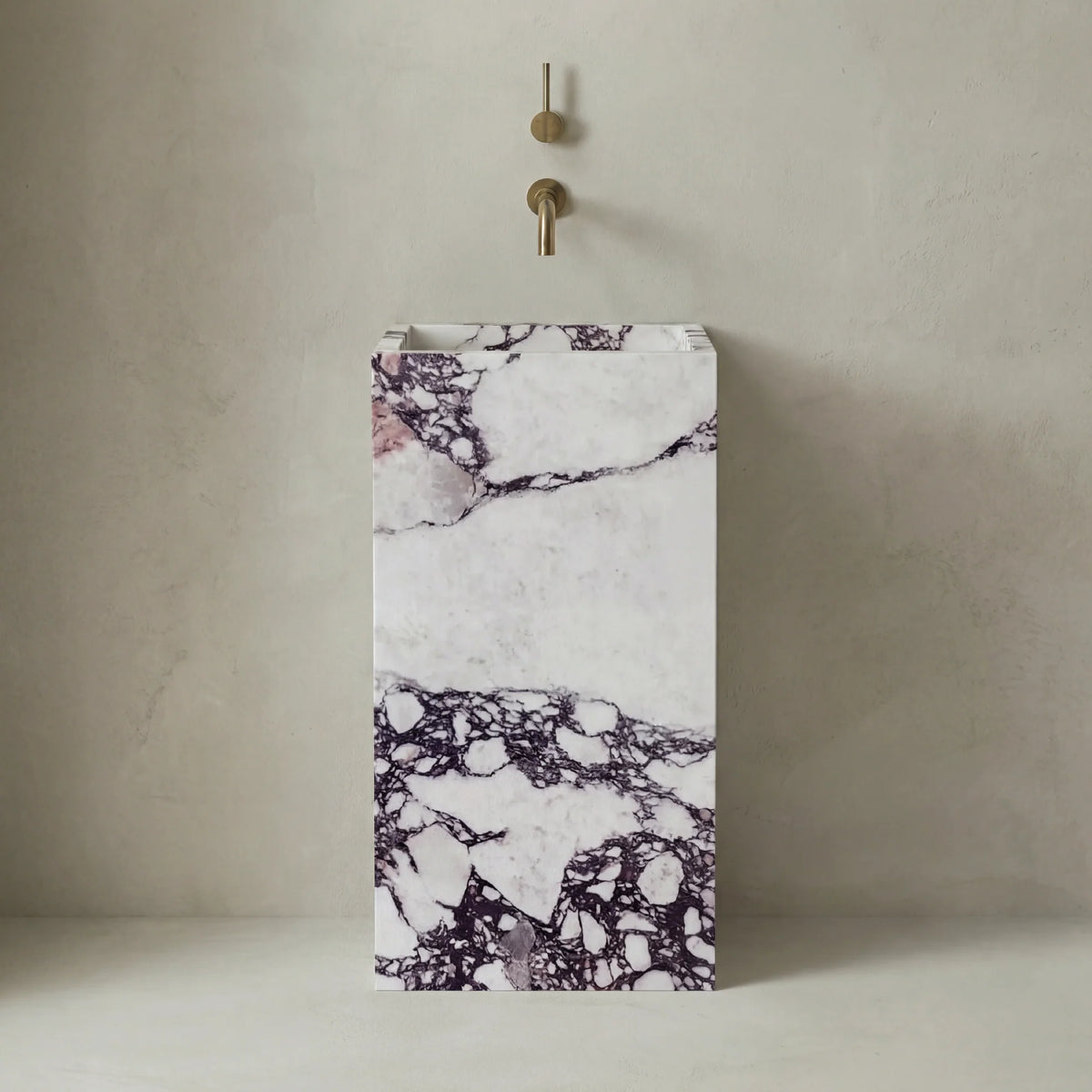 Totem Serene Washbasin in Purple Calacatta Marble