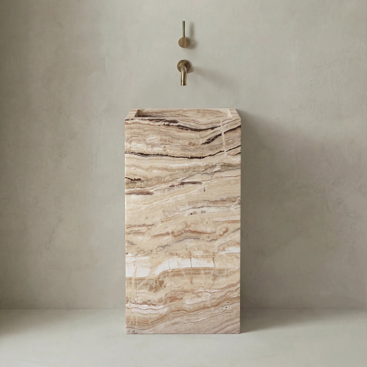 Totem Serene Washbasin in Avorio Onyx