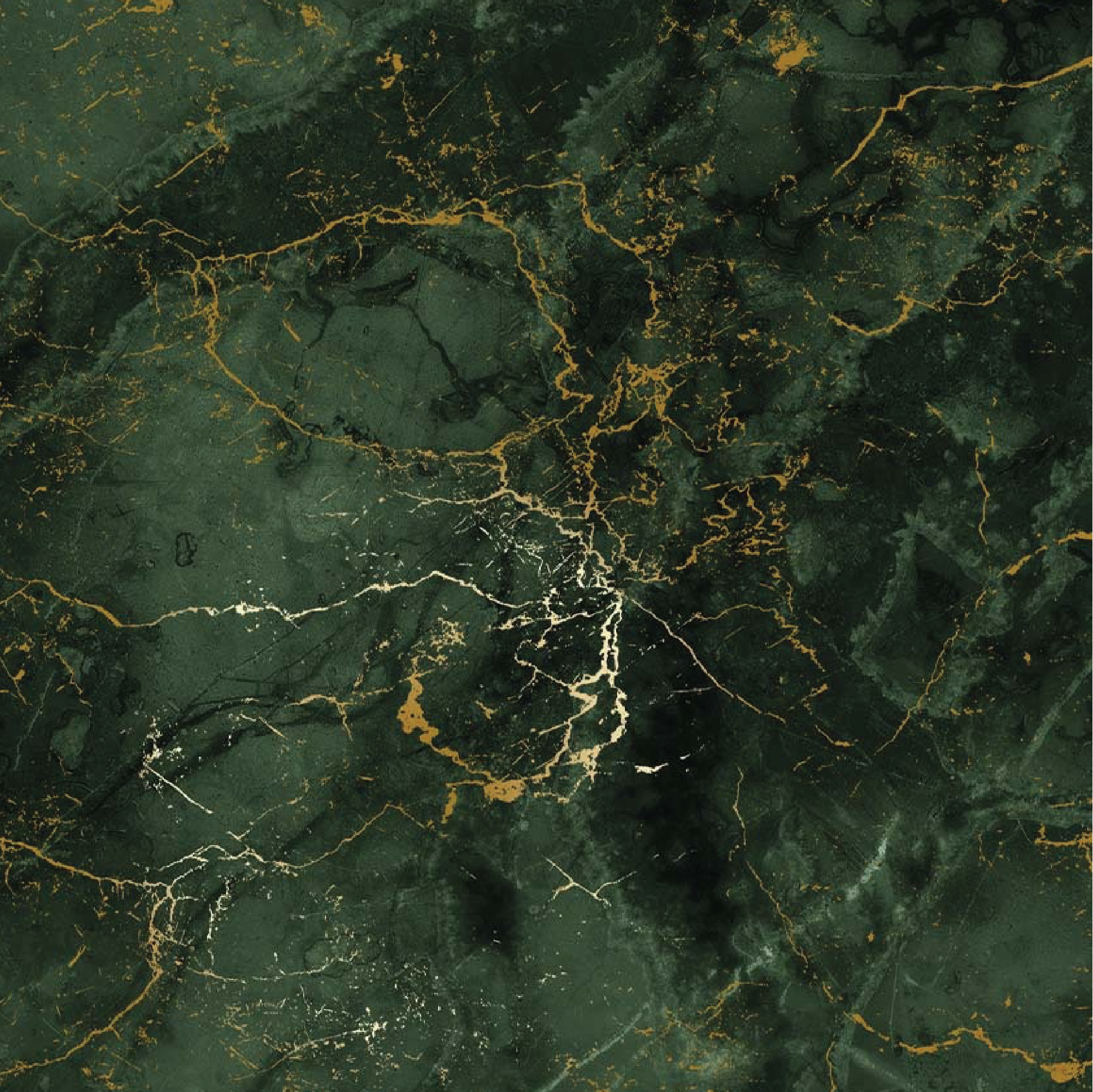 Detalle de Cuarcita Golden Green, tonos verdes y dorados en piedra natural premium.