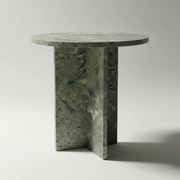 Chic Side Table in Costa Esmeralda Quartzite