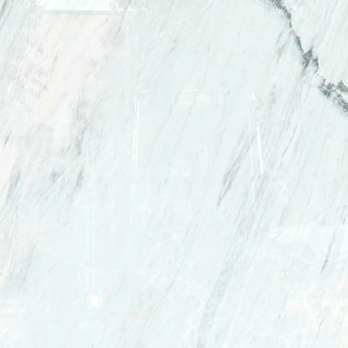 Robust Square Bistro Table in Aramis White Marble | Apollo Base