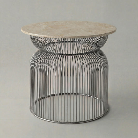 Abcheck Side Table in Limestone