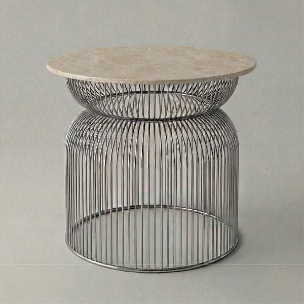 Abcheck Side Table in Limestone