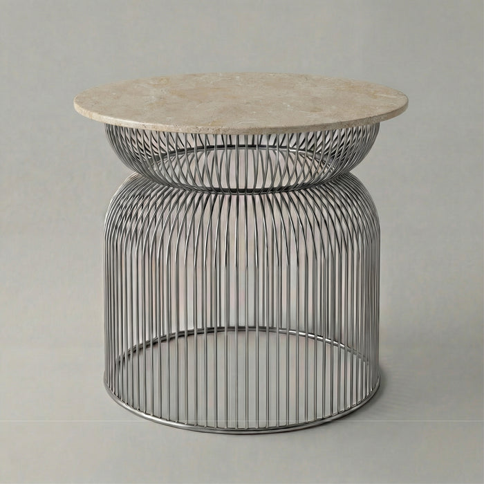 Abcheck Side Table in Limestone