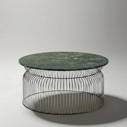 Abcheck Center Table in Amazon Green Quartzite