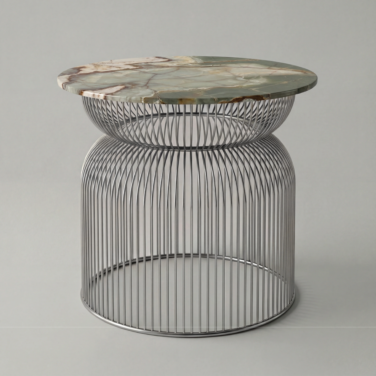 Abcheck Side Table in Green Onyx
