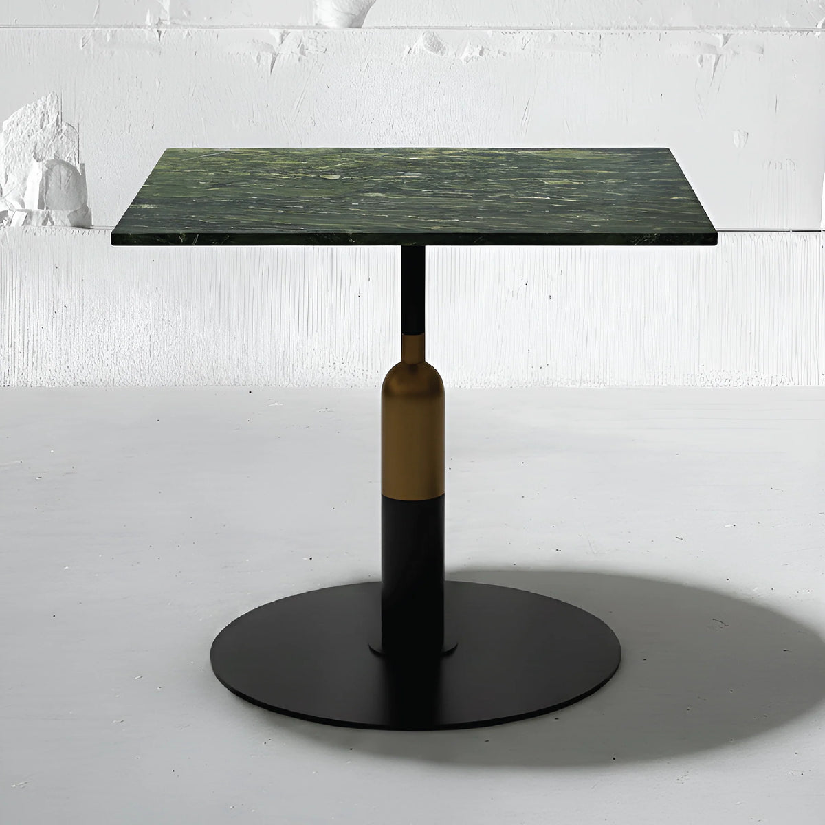 Robust Square Bistro Table in Amazon Green Quartzite | Apollo Base