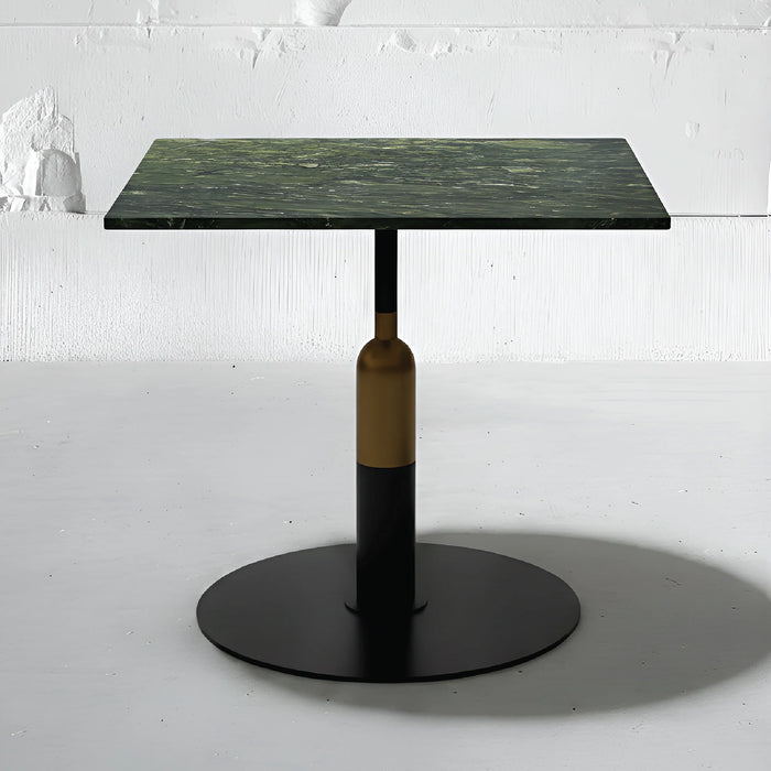 Robust Square Bistro Table in Amazon Green Quartzite | Apollo Base