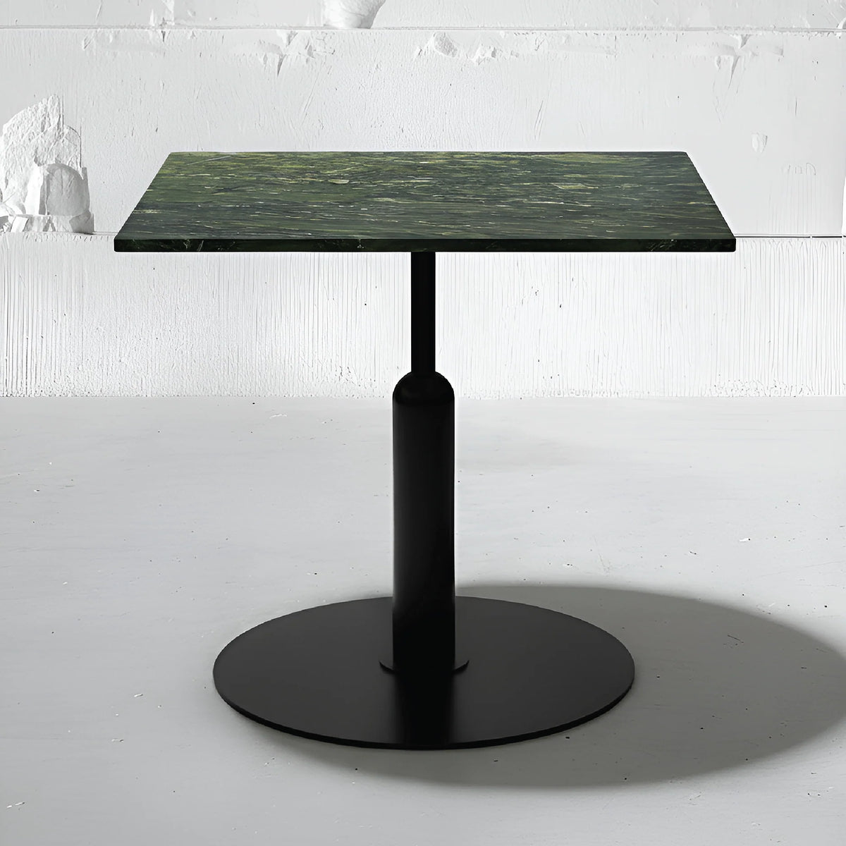 Robust Square Bistro Table in Amazon Green Quartzite | Apollo Base
