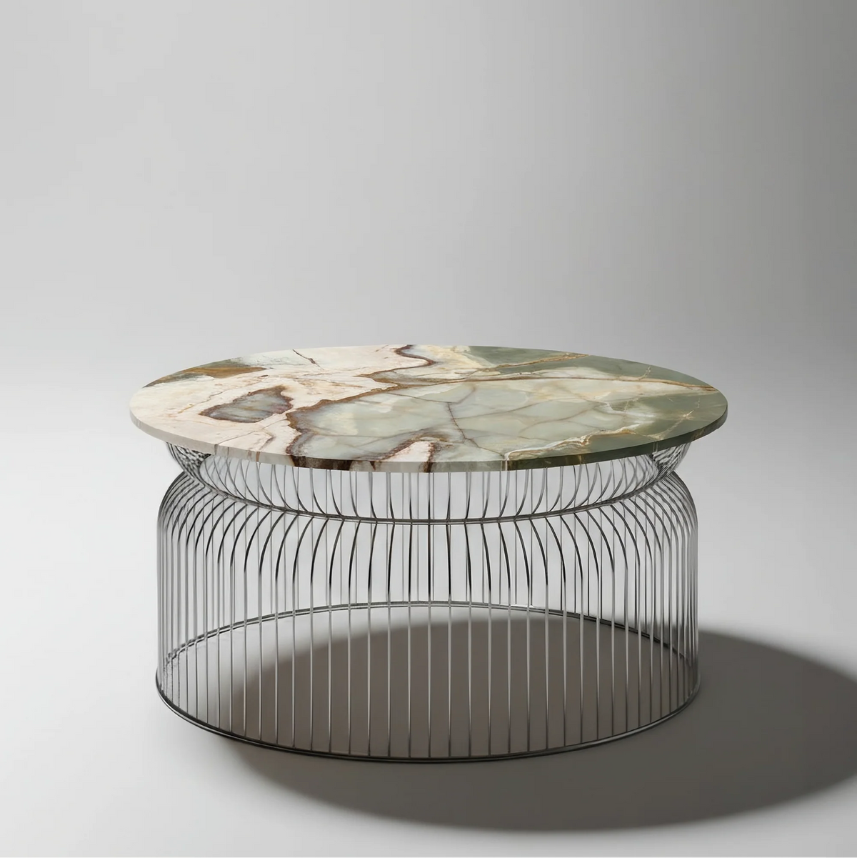 Abcheck Center Table in Green Onyx