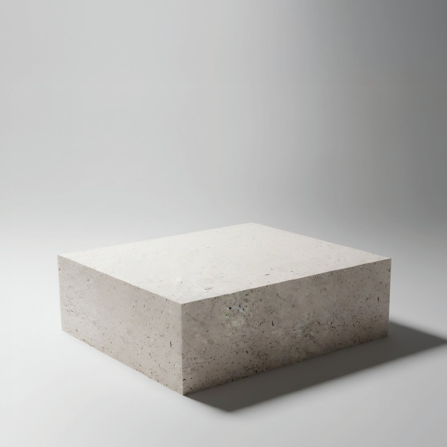 Mesa centro The Cube en Granito Zambezia Premium de 100x100x30 cm.