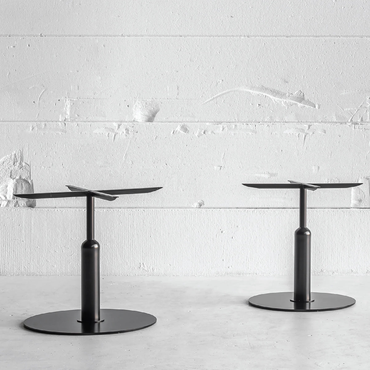 Robust Round Bistro Table in Black Casper Quartzite | Apollo Base