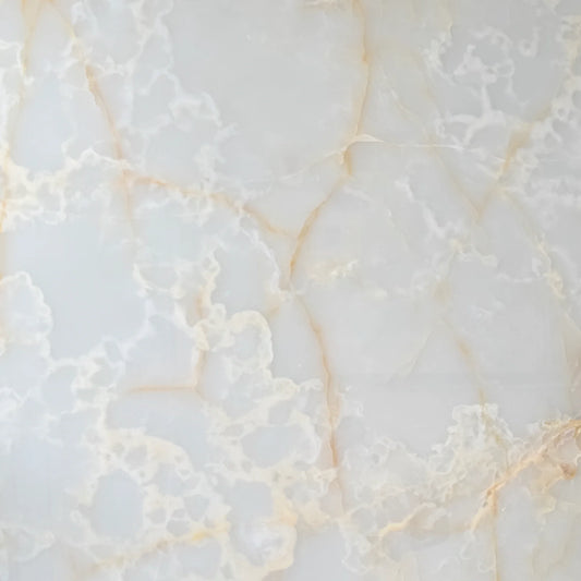 White Onyx Texture. Natural stone with smooth veins and translucent finish.