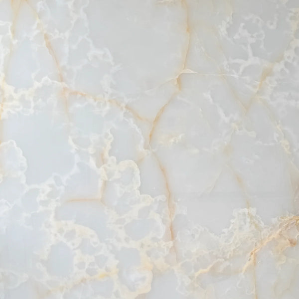 Alma Side Table in White Onyx