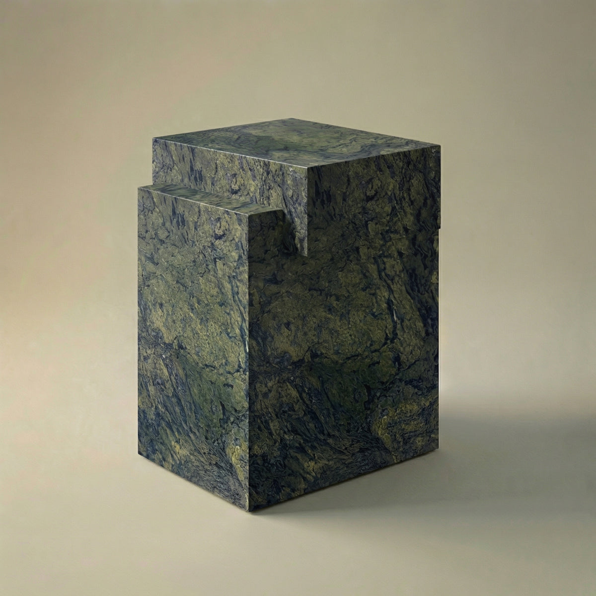 Alma Side Table in Amazon Green Quartzite