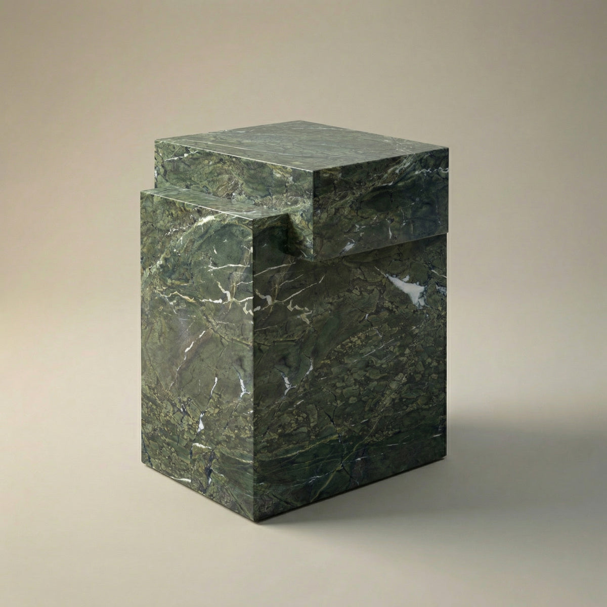Alma Side Table in Fantastic Green Quartzite