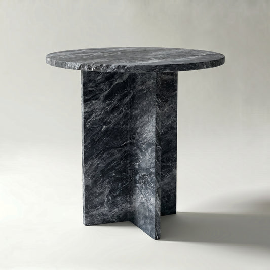 Chic Side Table in Iris Marble