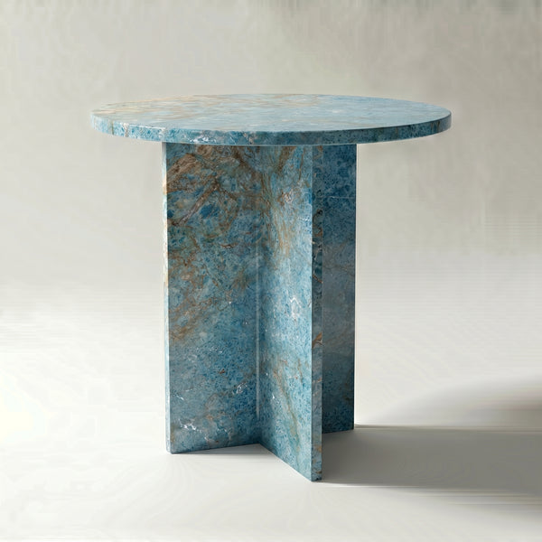Chic Side Table in Turquoise Persa