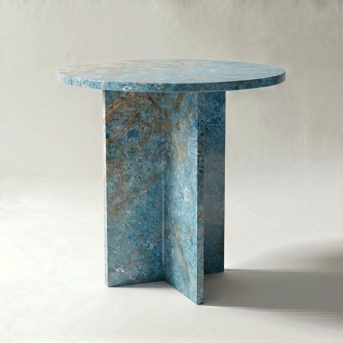 Chic Side Table in Turquoise Persa