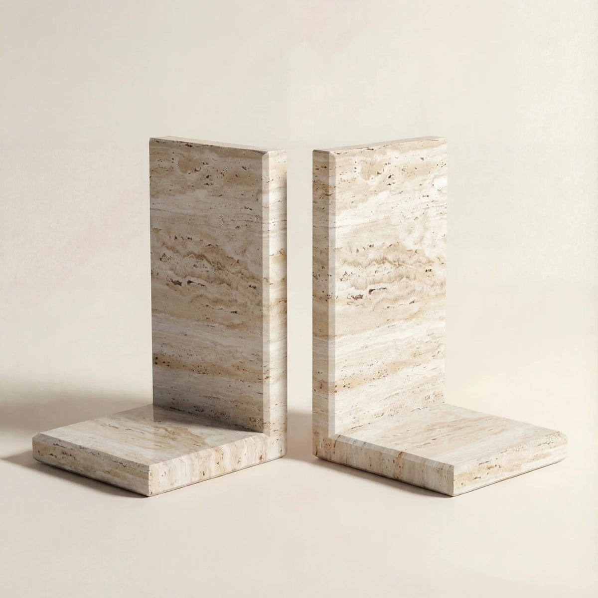 Apadana Travertine Bookends | Set of 2