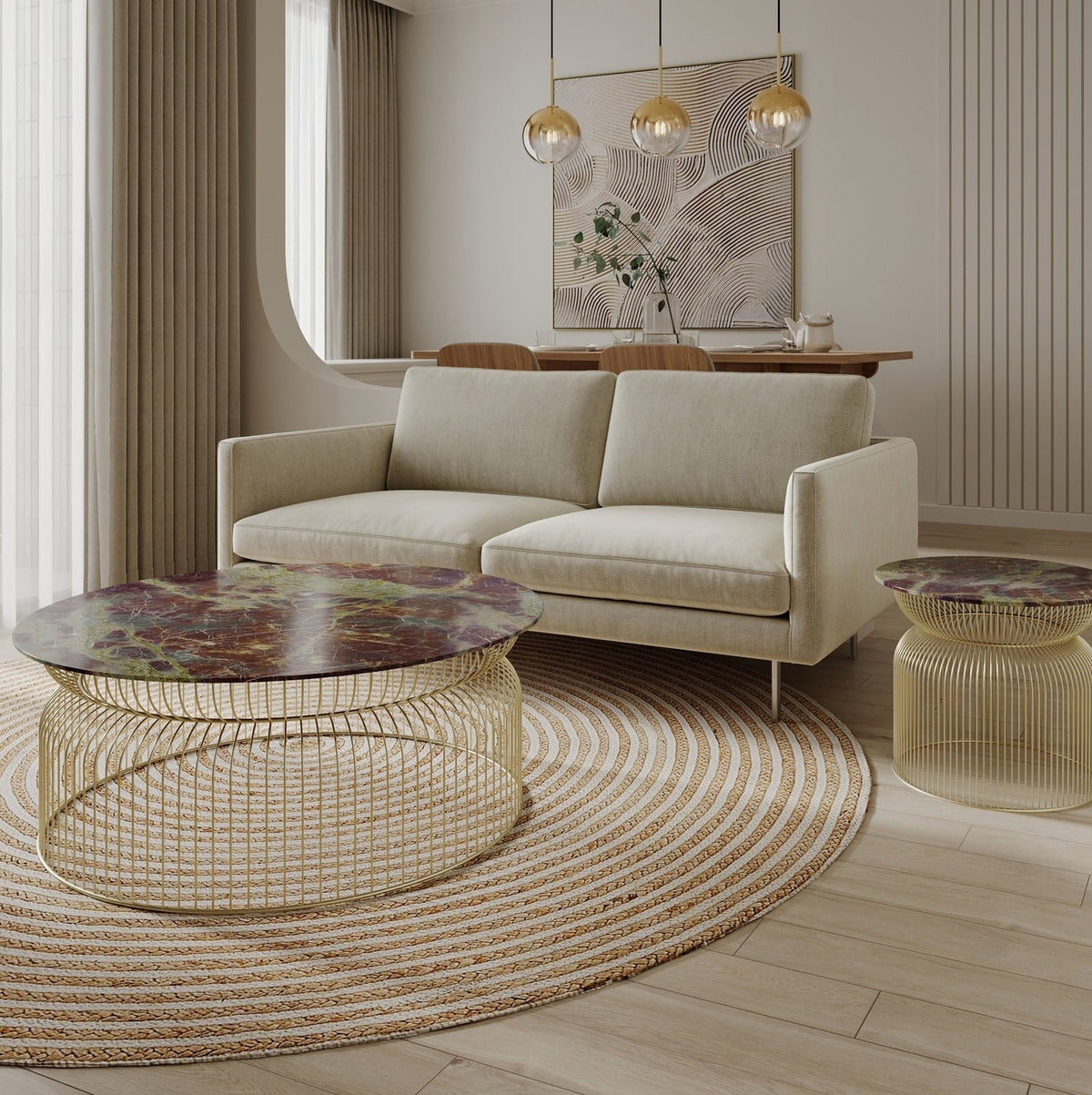 Abcheck Coffee Table in Granada Quartzite